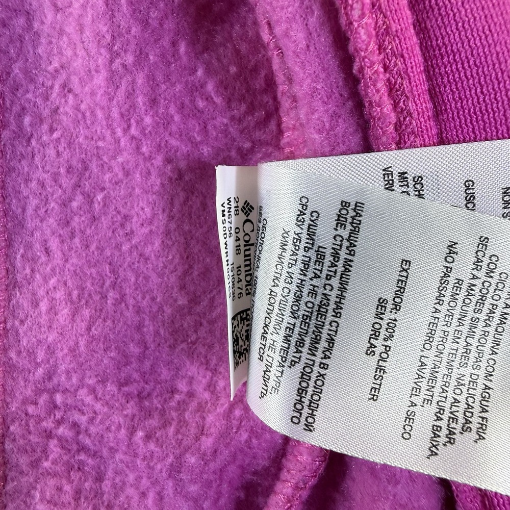 Columbia Infant/Toddler Girls Benton Springs Full Zip Pink Fleece Jacket 18-24 M - Picture 9 of 11